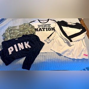 Lot of Pink long sleeved tshirts